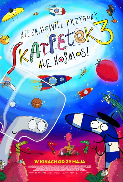 Plakat wydarzenia:  NIESAMOWITE PRZYGODY SKARPETEK 3: ALE KOSMOS! 